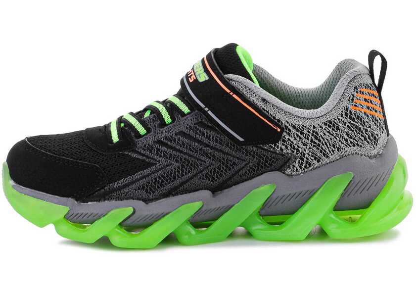 Sneakers SKECHERS S LIGHTS MEGA SURGE 400130L - BKLM Black/Green Baieti (BM 9754358) 5