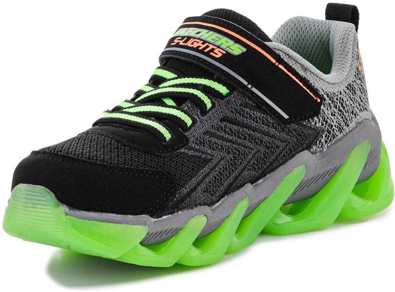 Sneakers SKECHERS S LIGHTS MEGA SURGE 400130L - BKLM Black/Green Baieti (BM 9754358) 6