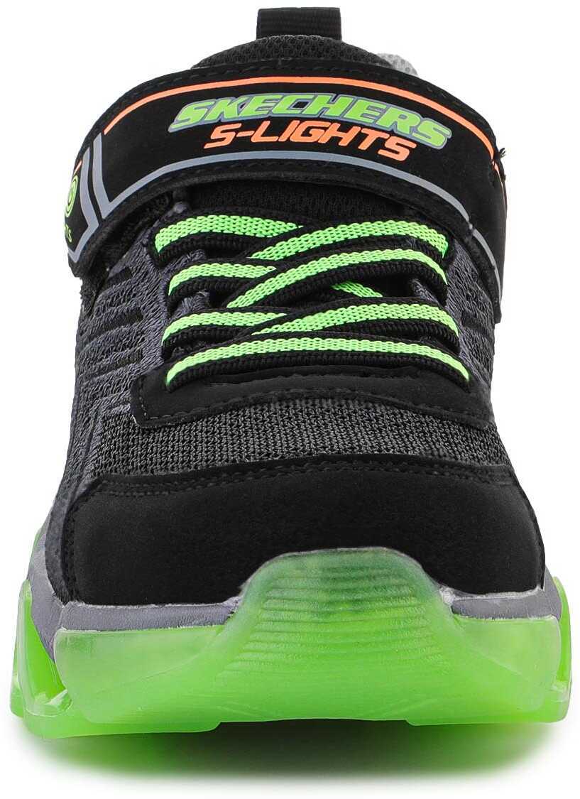 Sneakers SKECHERS S LIGHTS MEGA SURGE 400130L - BKLM Black/Green Baieti (BM 9754358) 7
