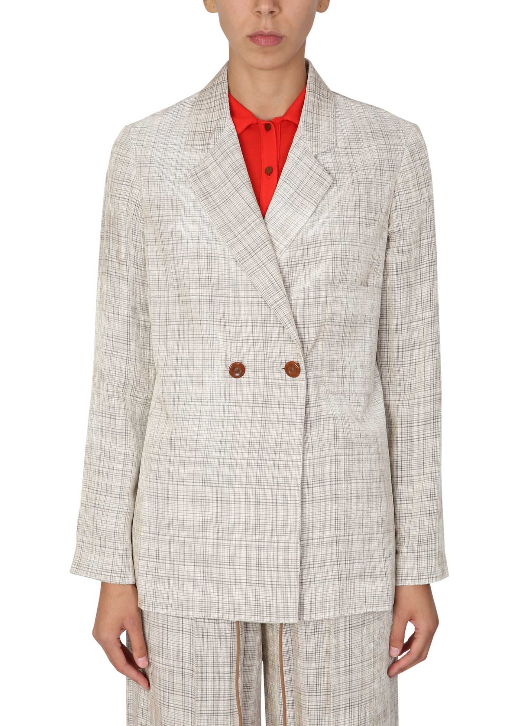 ALYSI Double-Breasted Blazer BEIGE