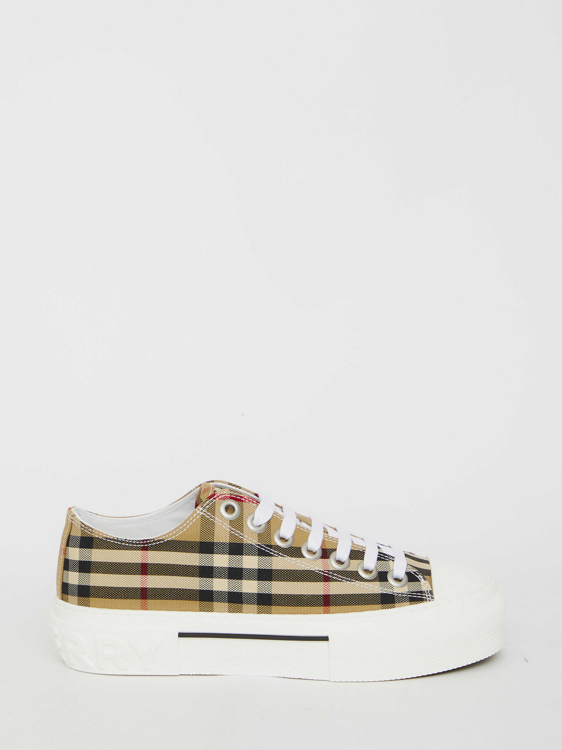 Burberry Low Top Check Sneakers BEIGE