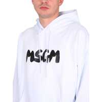 Bluze de trening MSGM pentru Barbati - Bluze de trening MSGM Sweatshirt With Brushed Logo WHITE Barbati (BM 9754631) - B-mall.ro
