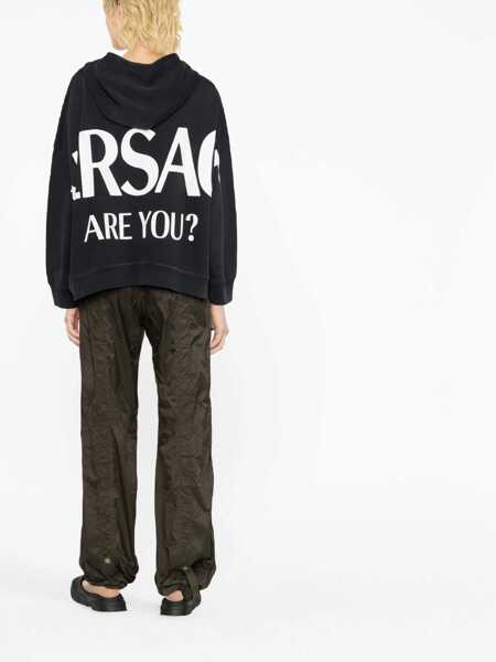 Hanorace Versace Hooded Sweatshirt With Logo BLACK Femei (BM 9756851) 3