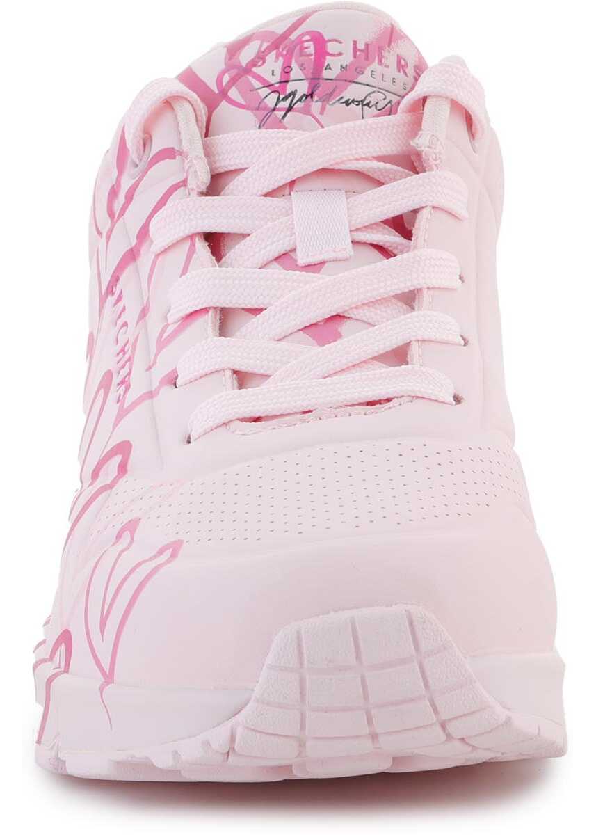 Sneakers SKECHERS Uno Spread The Love 155507 - LTPK Pink Femei (BM 9757181) 2