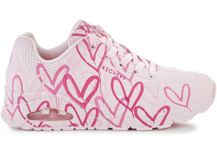 Sneakers SKECHERS Uno Spread The Love 155507 - LTPK Pink Femei (BM 9757181) 6