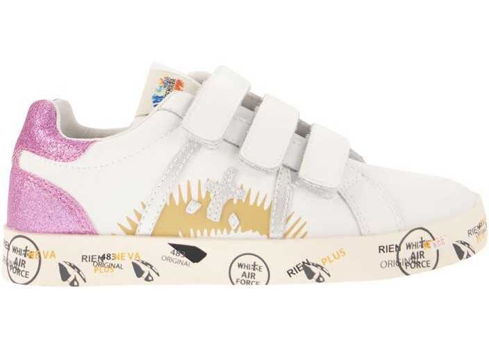 Premiata Girls Leather Sneakers WHITE