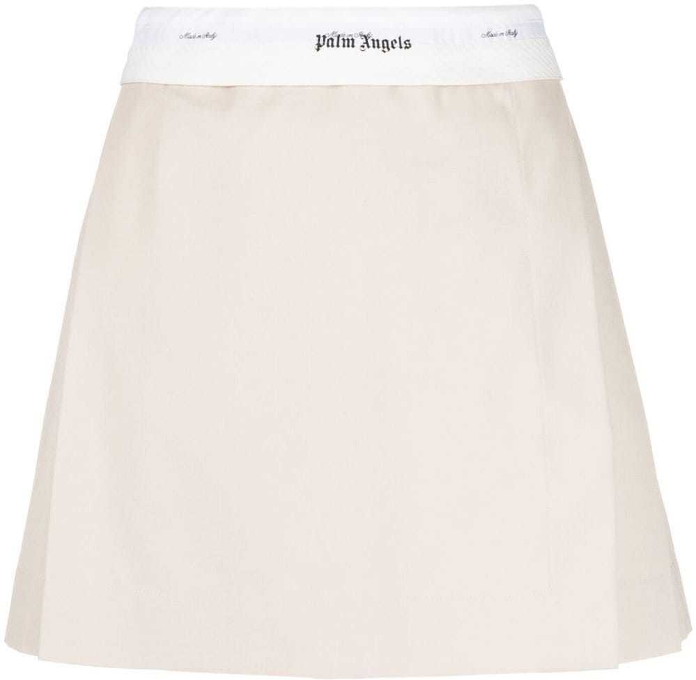 Palm Angels Polyester Skirt BEIGE