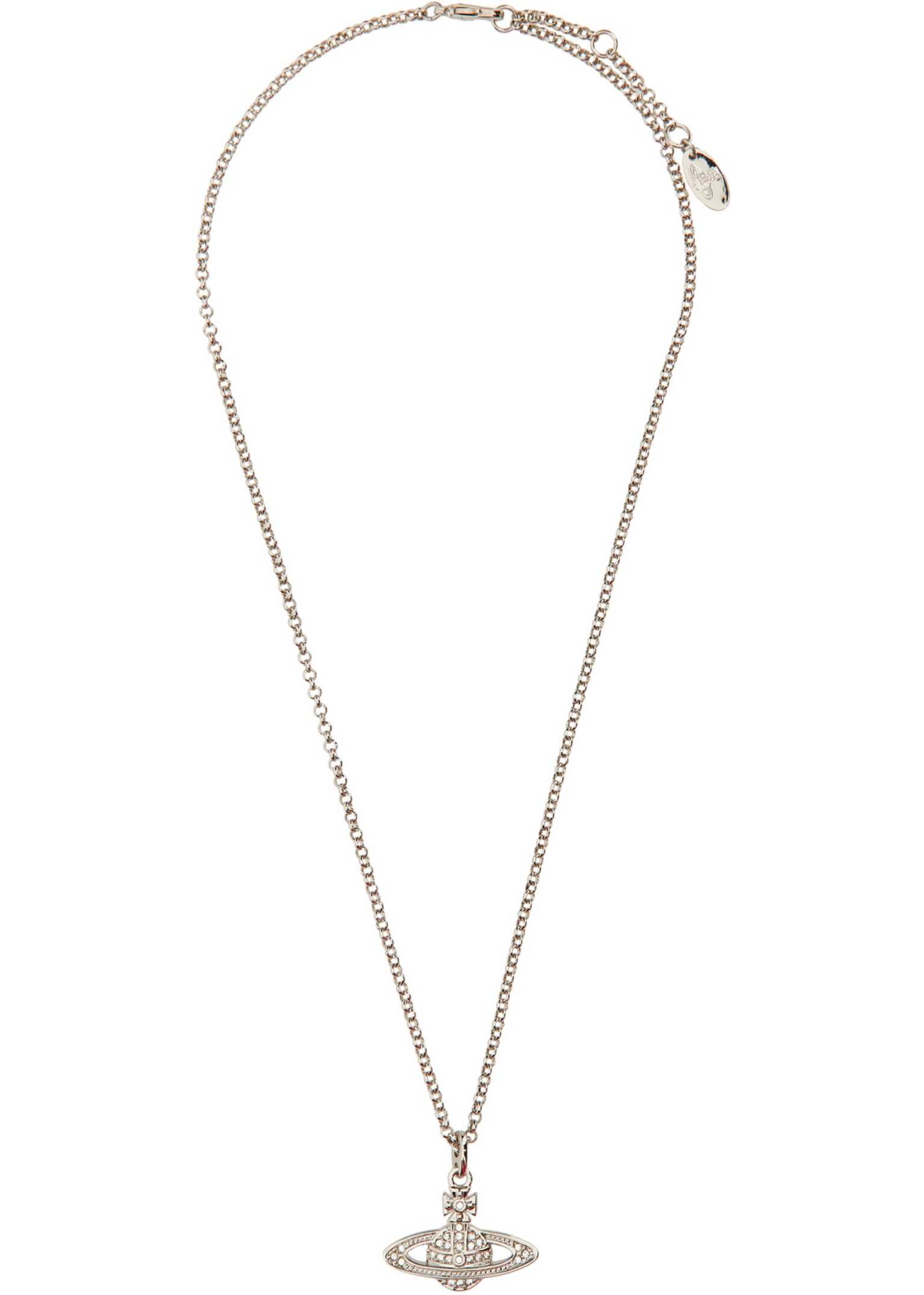 Vivienne Westwood Mini Bass Relief Necklace SILVER image12