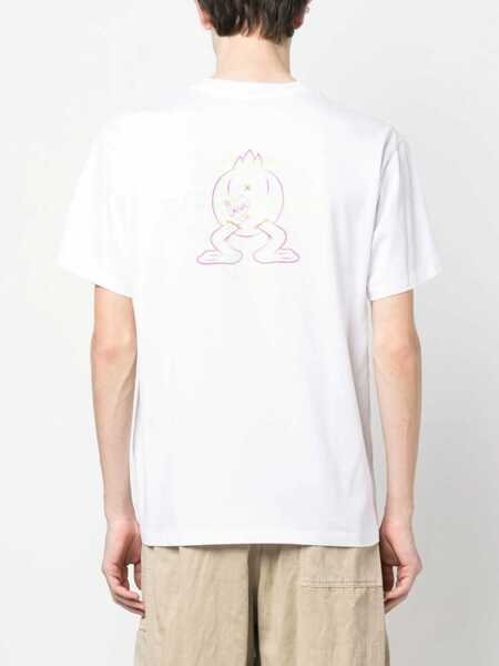 Tricouri Aries Trippy Aye Duck T-Shirt WHITE Barbati (BM 9759641) 4