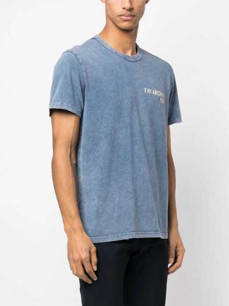 Tricouri Fay Crewneck T-Shirt BLUE Barbati (BM 9759716) 3