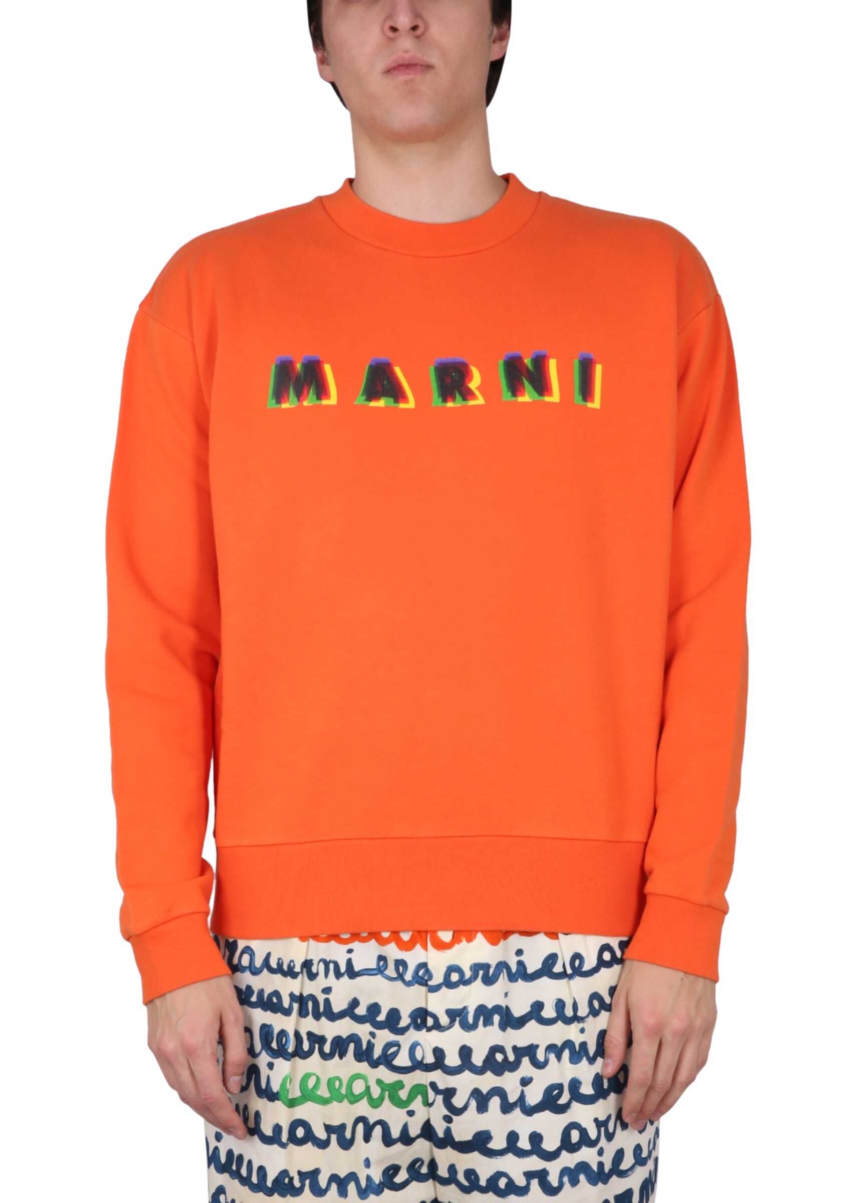 Marni Crewneck Sweatshirt ORANGE