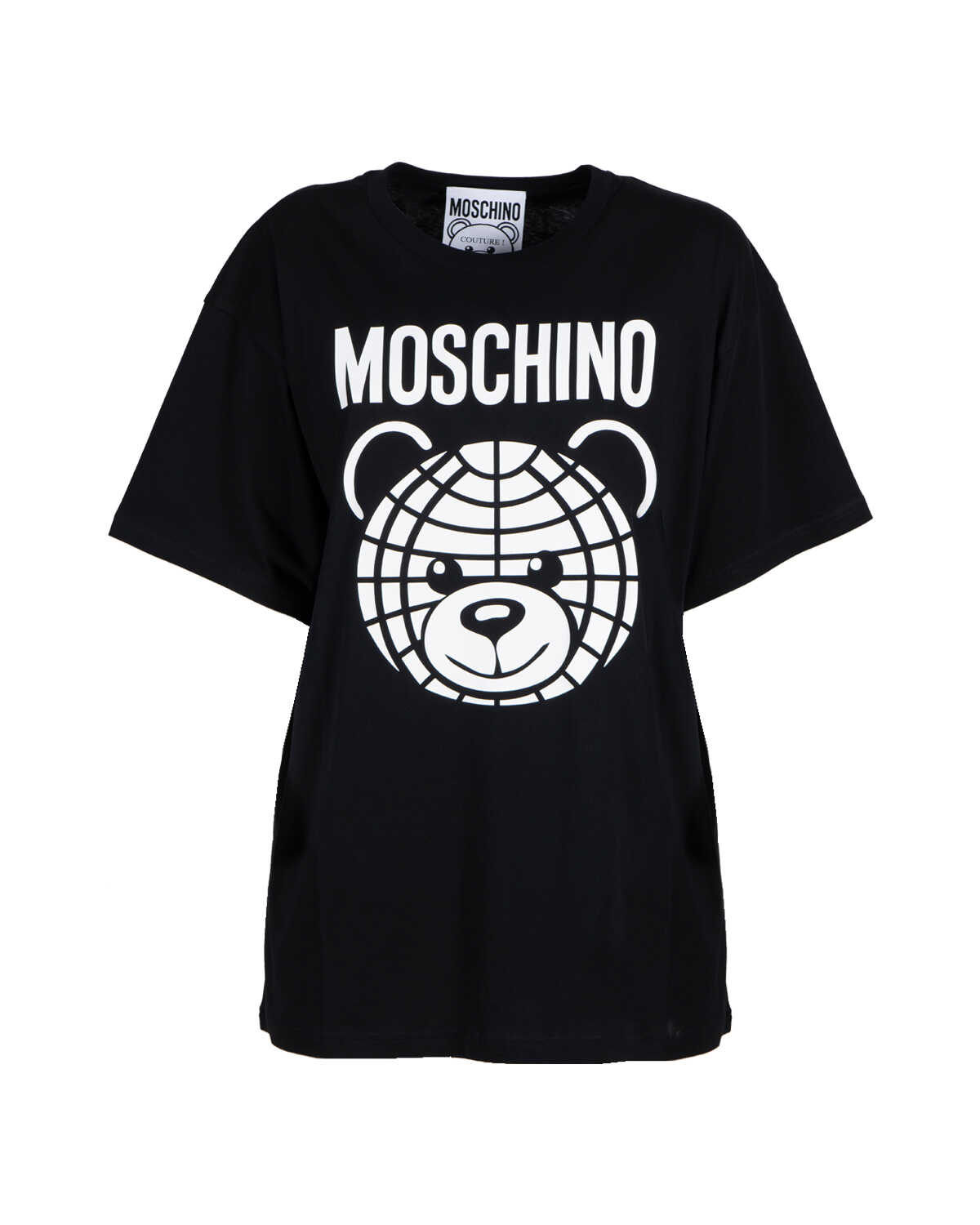 Moschino World Teddy Over Tshirt NERO