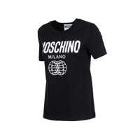 Tricouri Moschino Dama - Tricouri Moschino Double Smile Tshirt NERO Femei (BM 9762314) - B-mall.ro