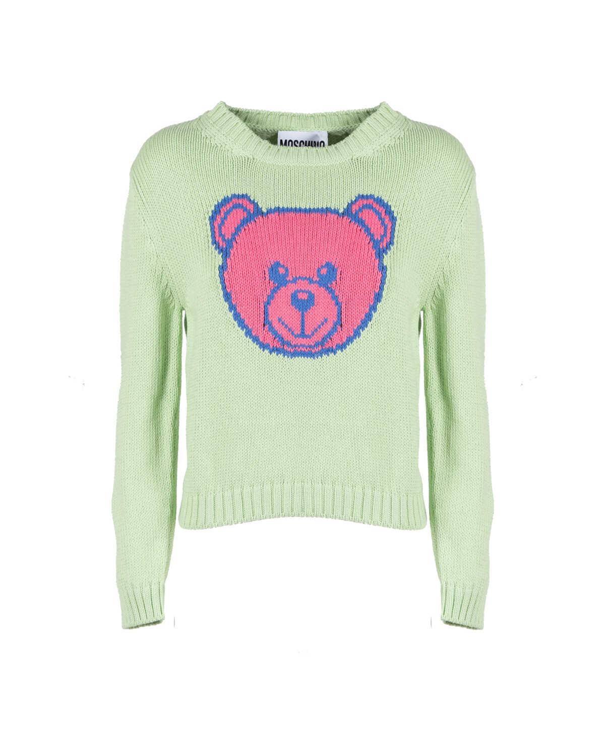 Moschino Bear Cotton Sweater VERDE ACIDO
