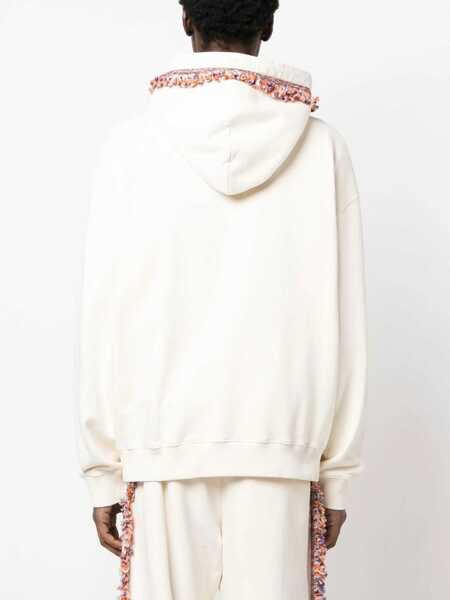 Bluze de trening Marcelo Burlon Fringes Sweatshirt POWDER Barbati (BM 9765929) 4