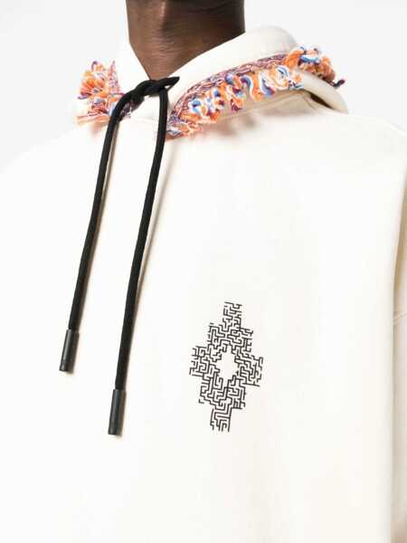 Bluze de trening Marcelo Burlon Fringes Sweatshirt POWDER Barbati (BM 9765929) 5