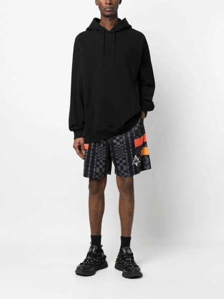 Pantaloni scurti Marcelo Burlon Marcelo Burlon X Kappa Bermuda Shorts BLACK Barbati (BM 9765944) 2