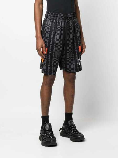 Pantaloni scurti Marcelo Burlon Marcelo Burlon X Kappa Bermuda Shorts BLACK Barbati (BM 9765944) 3