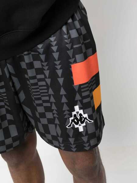 Pantaloni scurti Marcelo Burlon Marcelo Burlon X Kappa Bermuda Shorts BLACK Barbati (BM 9765944) 5