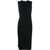 Versace Sleeveless Midi Dress With Cutouts BLACK