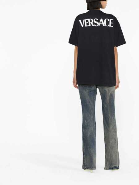 Tricouri Versace Versace Goddess Oversized T-Shirt BLACK Femei (BM 9765989) 3