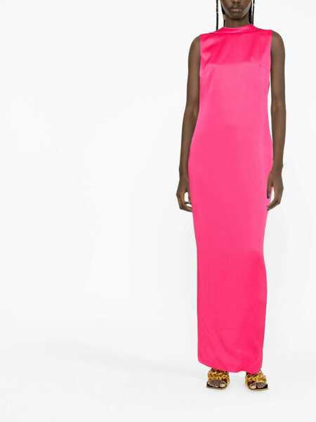 Rochii casual Versace Long Dress With Ring Neckline FUCHSIA Femei (BM 9765992) 3