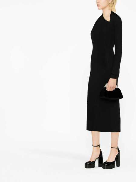 Rochii casual Versace Jersey Dress BLACK Femei (BM 9765995) 4