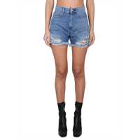Pantaloni scurti Deconstructed Denim Shorts Femei