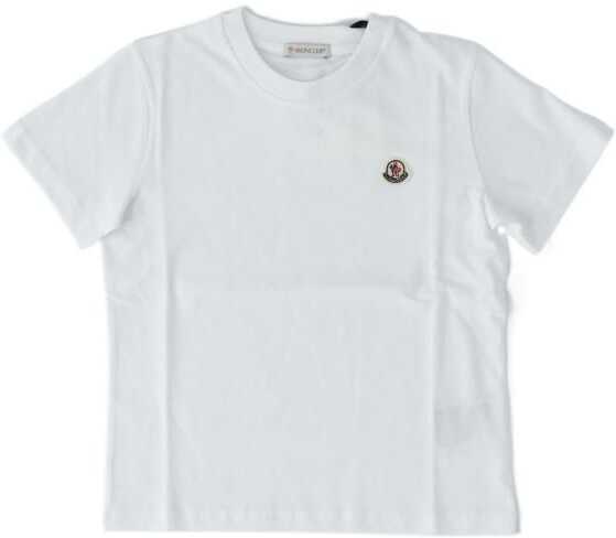 Moncler Boys Cotton T-Shirt WHITE