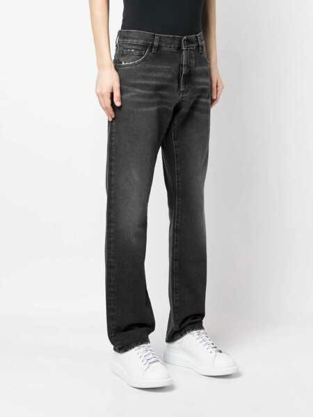 Blugi drepti Marcelo Burlon Jeans Cross BLACK Barbati (BM 9769298) 3