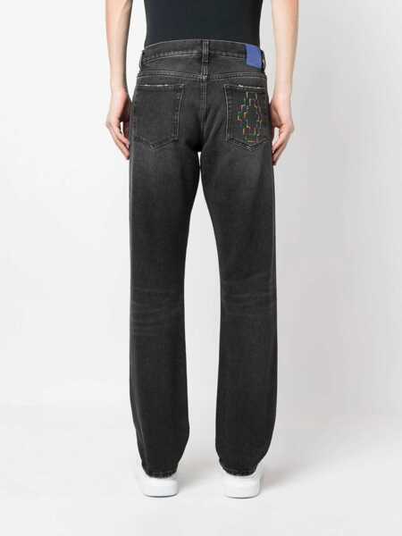 Blugi drepti Marcelo Burlon Jeans Cross BLACK Barbati (BM 9769298) 4