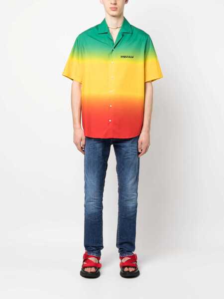 Camasi casual DSQUARED2 Bowling Shirt MULTICOLOUR Barbati (BM 9769679) 2