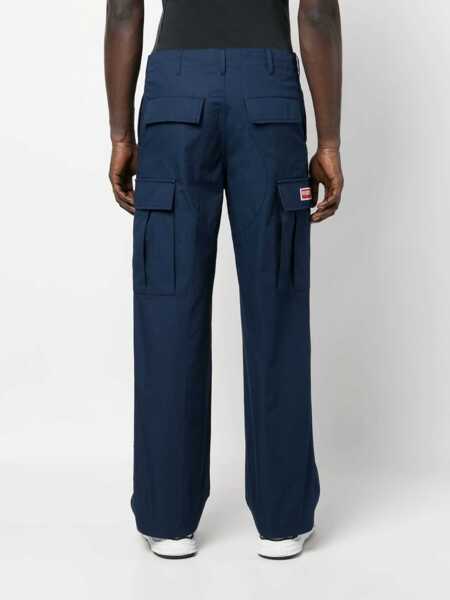 Pantaloni casual Kenzo Cargo Pants BLUE Barbati (BM 9769727) 4