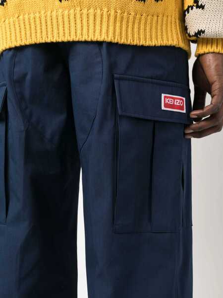 Pantaloni casual Kenzo Cargo Pants BLUE Barbati (BM 9769727) 5