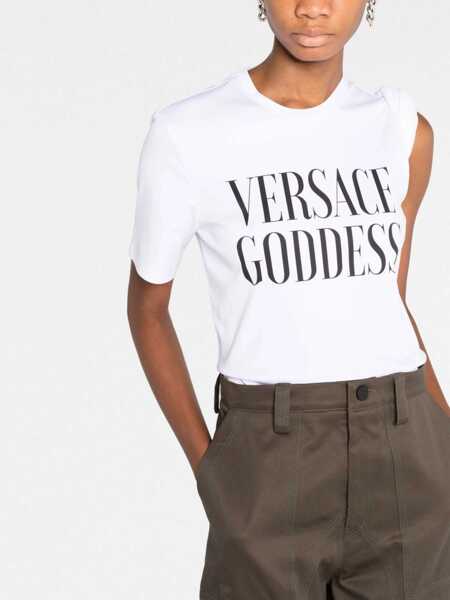 Tricouri Versace Versace Goddess T-Shirt WHITE Femei (BM 9769790) 5