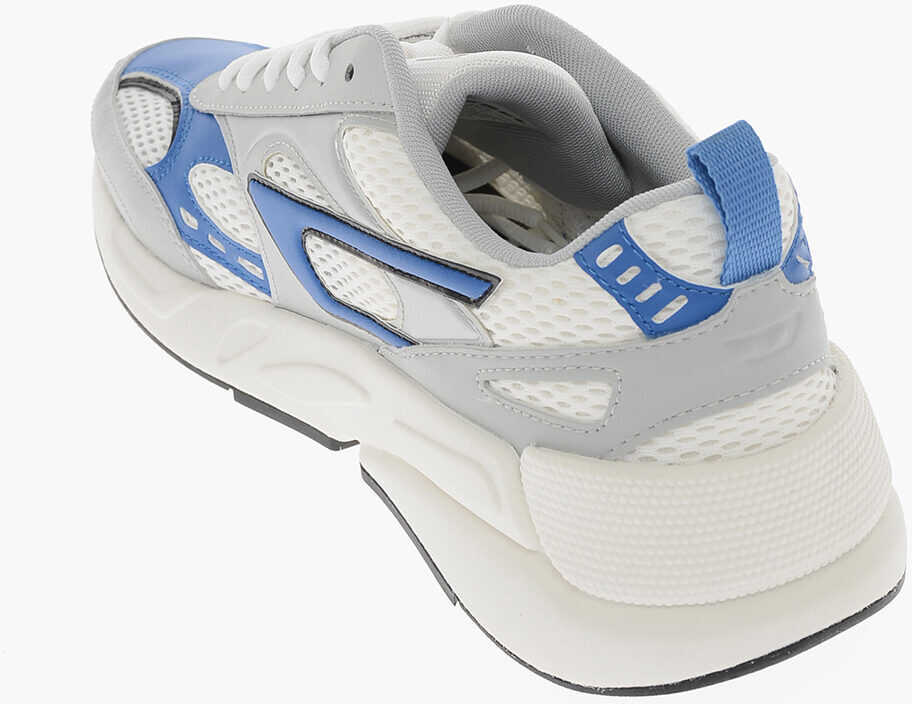 Sneakers Diesel Contrasting Sole Two-Tone Mesh And Faux Leather S-Serendipit White Barbati (BM 9773510) 3