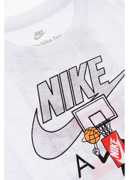 Tricouri Nike Air Printed Crew-Neck T-Shirt White Baieti (BM 9774851) 2