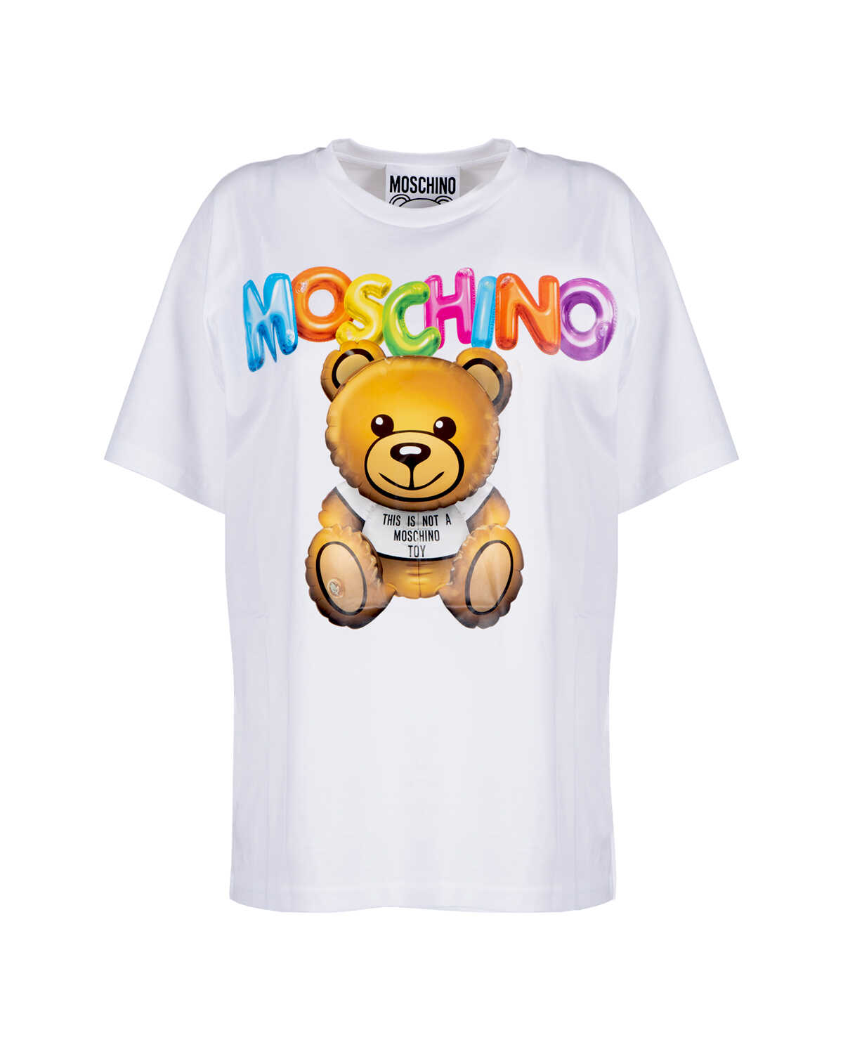 Moschino Inflatable Teddy Oversize Tshirt BIANCO