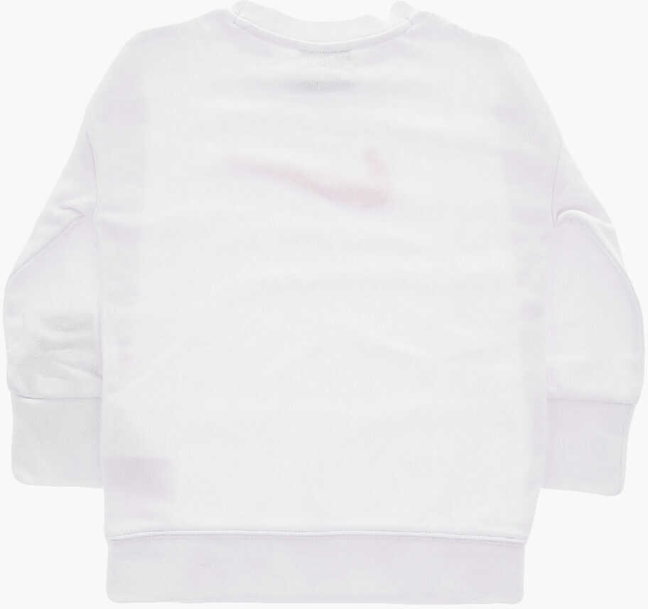 Hanorace Nike Crew-Neck Sweatshirt With Golden Embroidery White Baieti (BM 9775451) 3