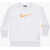 Nike Crew-Neck Sweatshirt With Golden Embroidery White