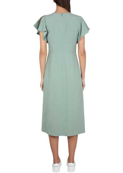 Rochii casual Hugo Boss V-Neck Dress GREEN Femei (BM 9776381) 3