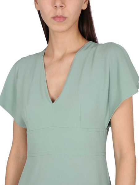 Rochii casual Hugo Boss V-Neck Dress GREEN Femei (BM 9776381) 4