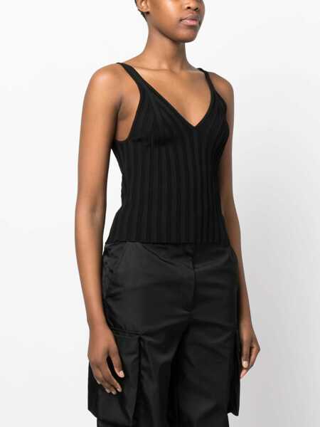 Maiouri HELMUT LANG Tank Top Angela BLACK Fete (BM 9776396) 3