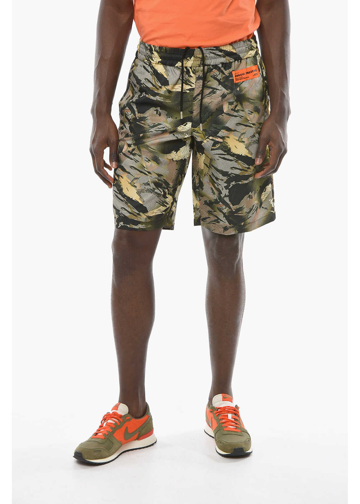 Heron Preston Ctnmb Camouflage-Patterned Shorts With Elasticated Waistband Multicolor