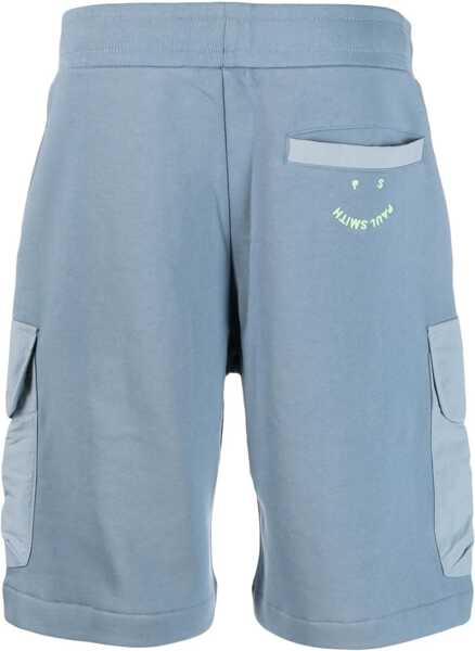 Pantaloni scurti Paul Smith Cotton Bermuda Shorts AZURE Barbati (BM 9777908) 2