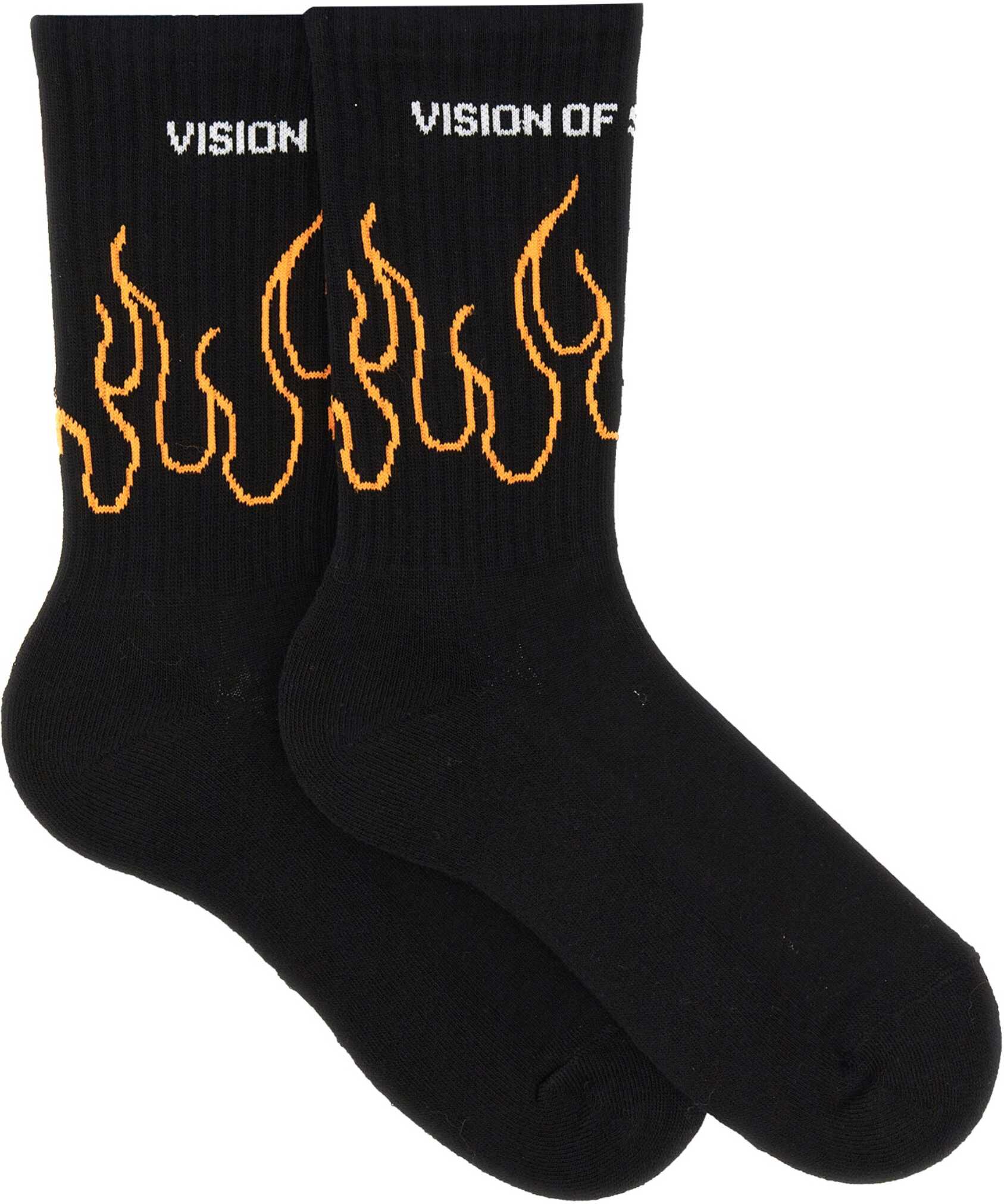 Vision of Super Sock With Logo BLACK