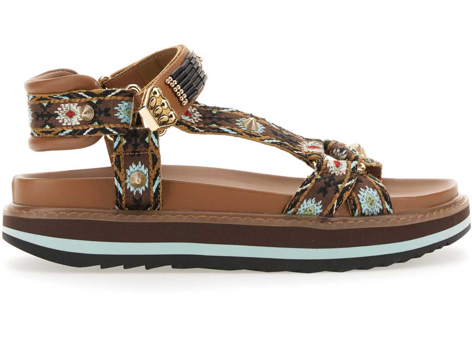 ASH Ethnic Sandal. BROWN