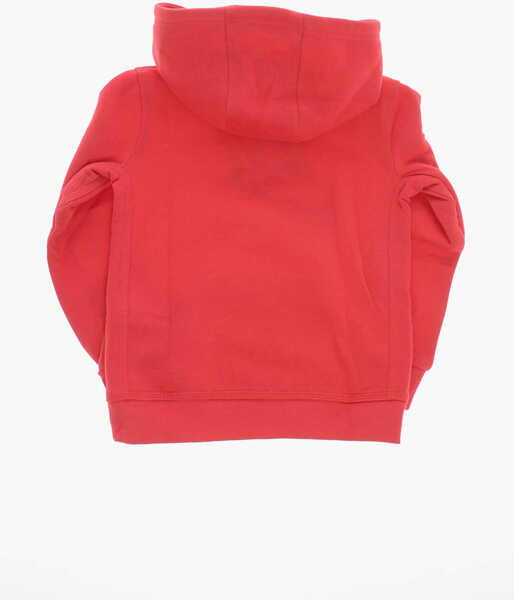 Bluze de trening Nike Fleeced-Cotton Patch Pocket Frontal Hoodie Red Baieti (BM 9781082) 3