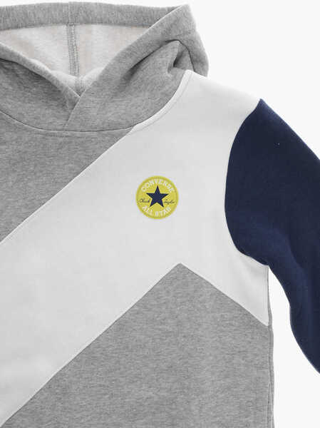 Hanorace Converse All Star Chuck Taylor Fleeced-Cotton 2 Pockets Sweatshirt Blue Baieti (BM 9781085) 2