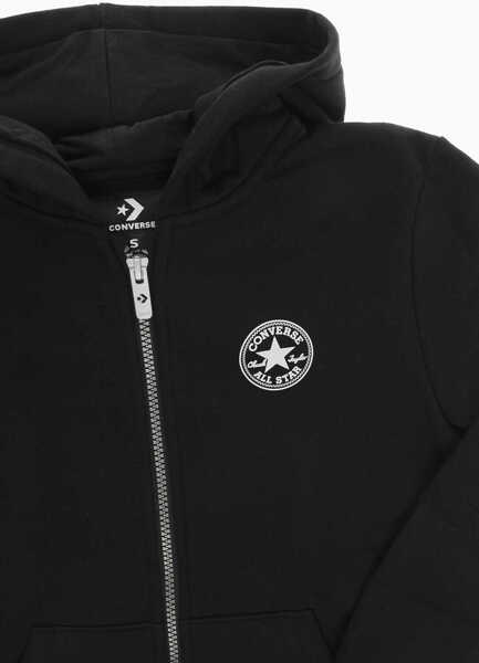 Bluze de trening Converse 2 Pockets Hoodie With Zip Closure Black Baieti (BM 9781091) 2